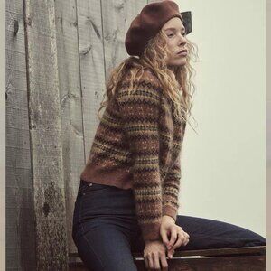 Doen Natia Fair Isle Knitted Cardigan